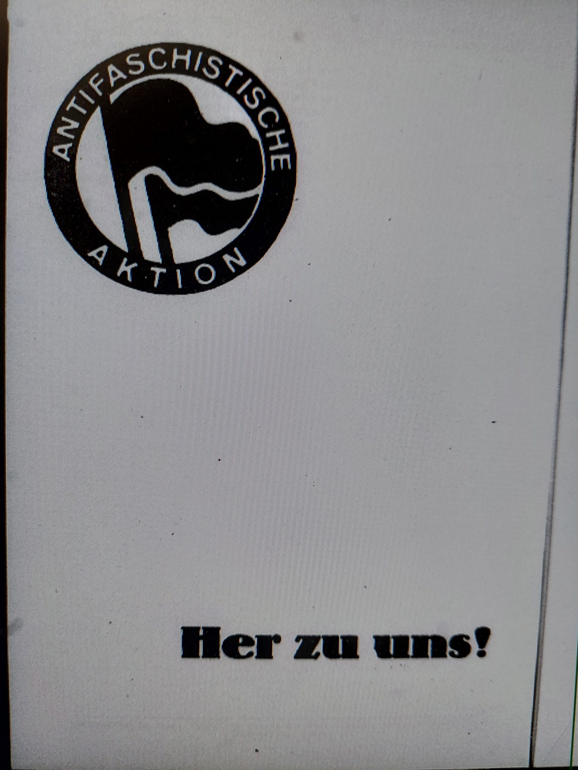 1932 Antifaschistische Aktion poster of the German Communist Party