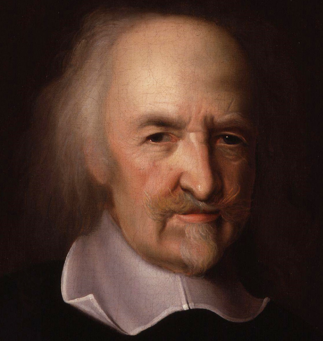 Portrait of the English philosopher Thomas Hobbes
