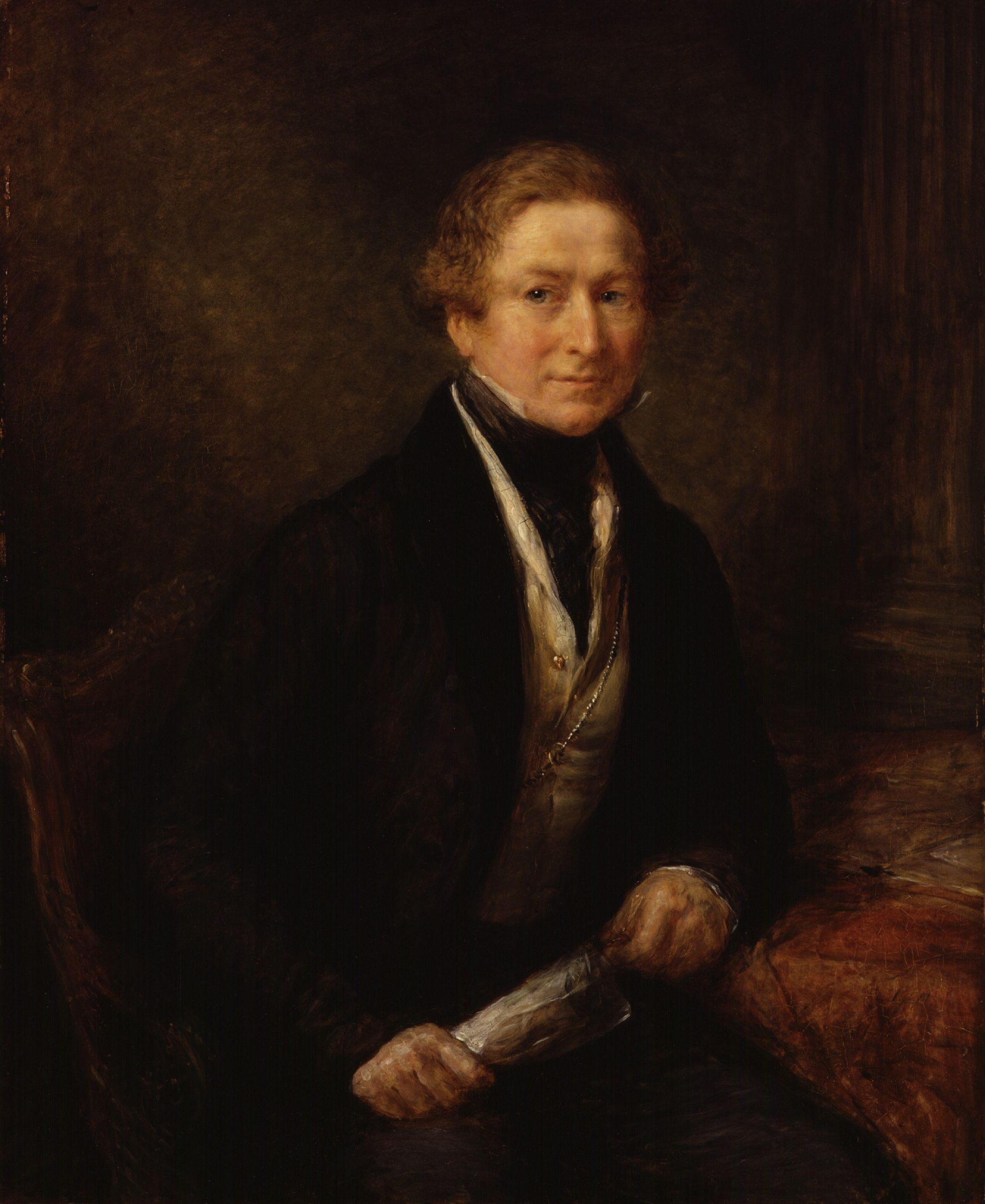 Portrait of Sir Robert Peel by John Linnell