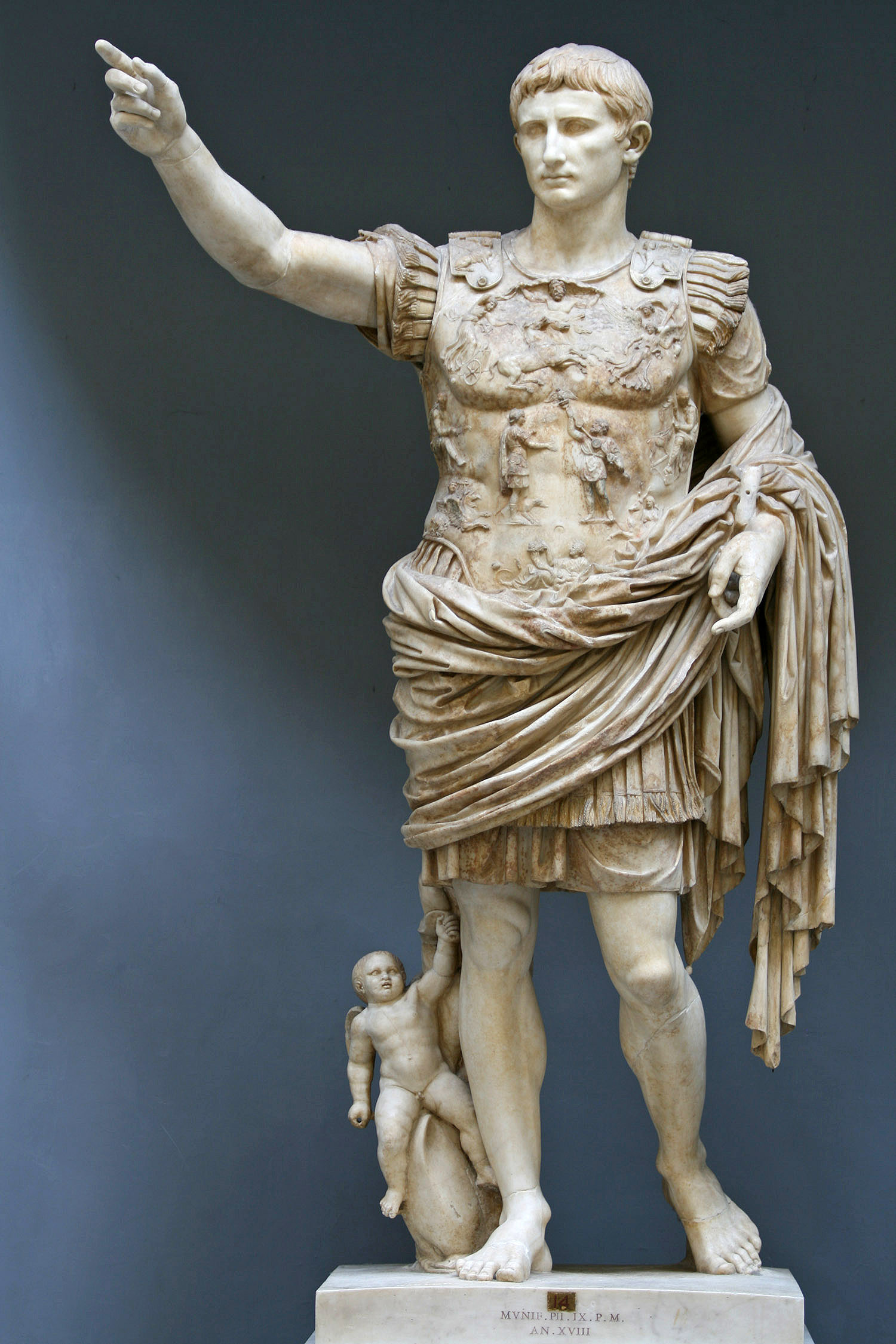 Statue of the Roman emperor Augustus, who made adultery a public crime under the lex Julia in 18 BC