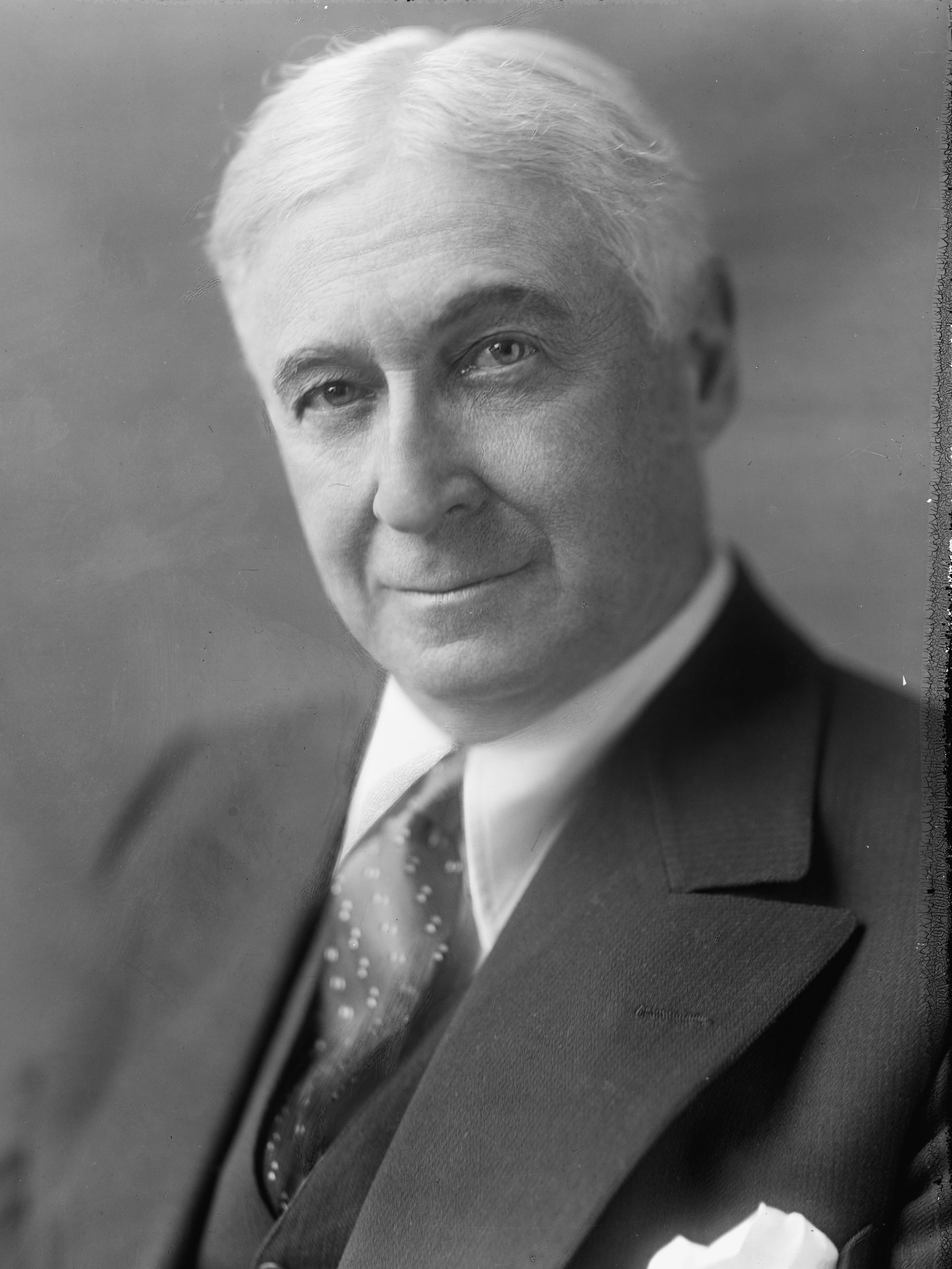 Portrait of the American financier and statesman Bernard Baruch