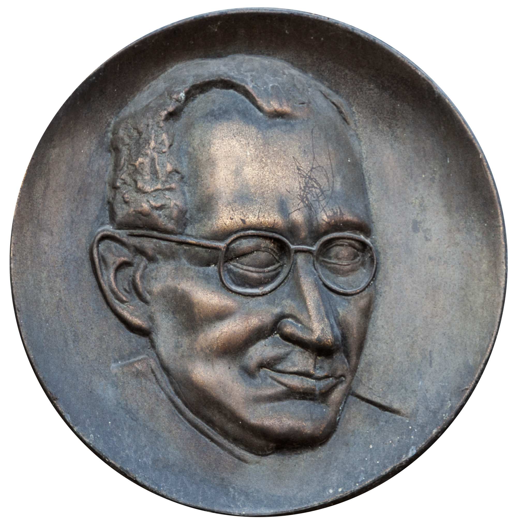 Sculpted portrait of the psychologist Kurt Lewin