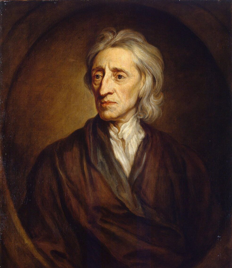 Painted portrait of the English philosopher John Locke