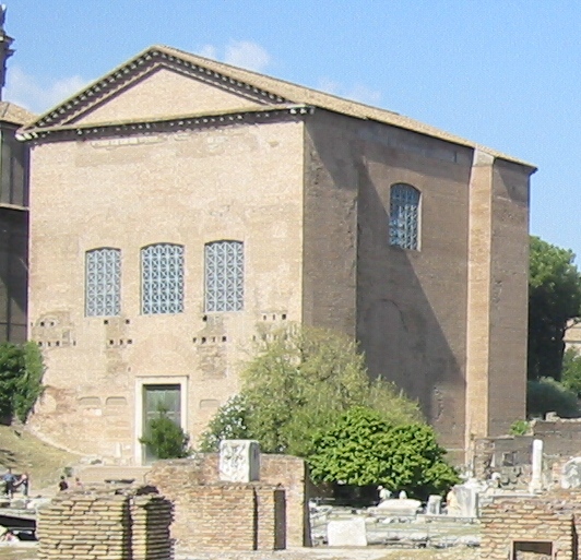 The Curia Iulia, the Roman Senate house in the Forum Romanum