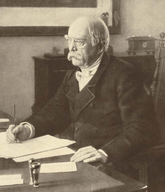 Otto von Bismarck in his study, 1886