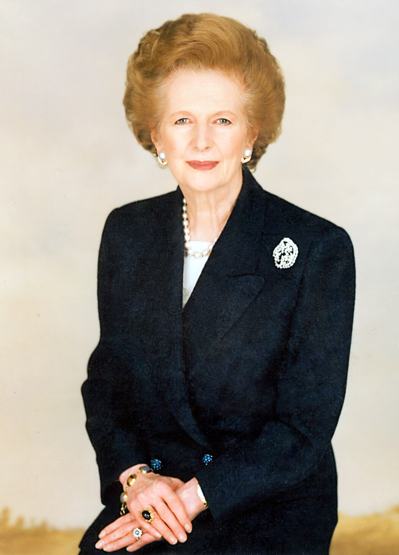 Portrait photograph of Margaret Thatcher