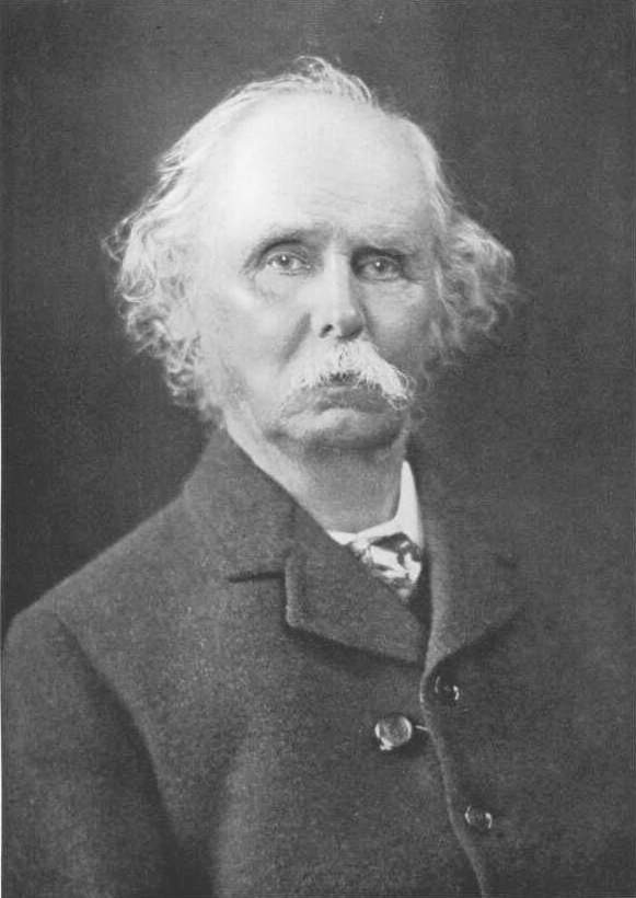 Portrait photograph of the economist Alfred Marshall
