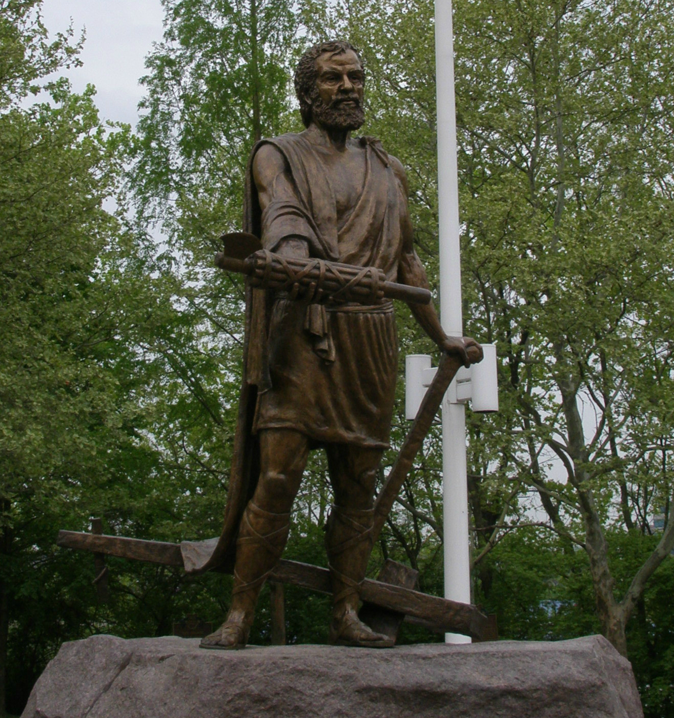 Depiction of the Roman dictator Lucius Quinctius Cincinnatus leaving office