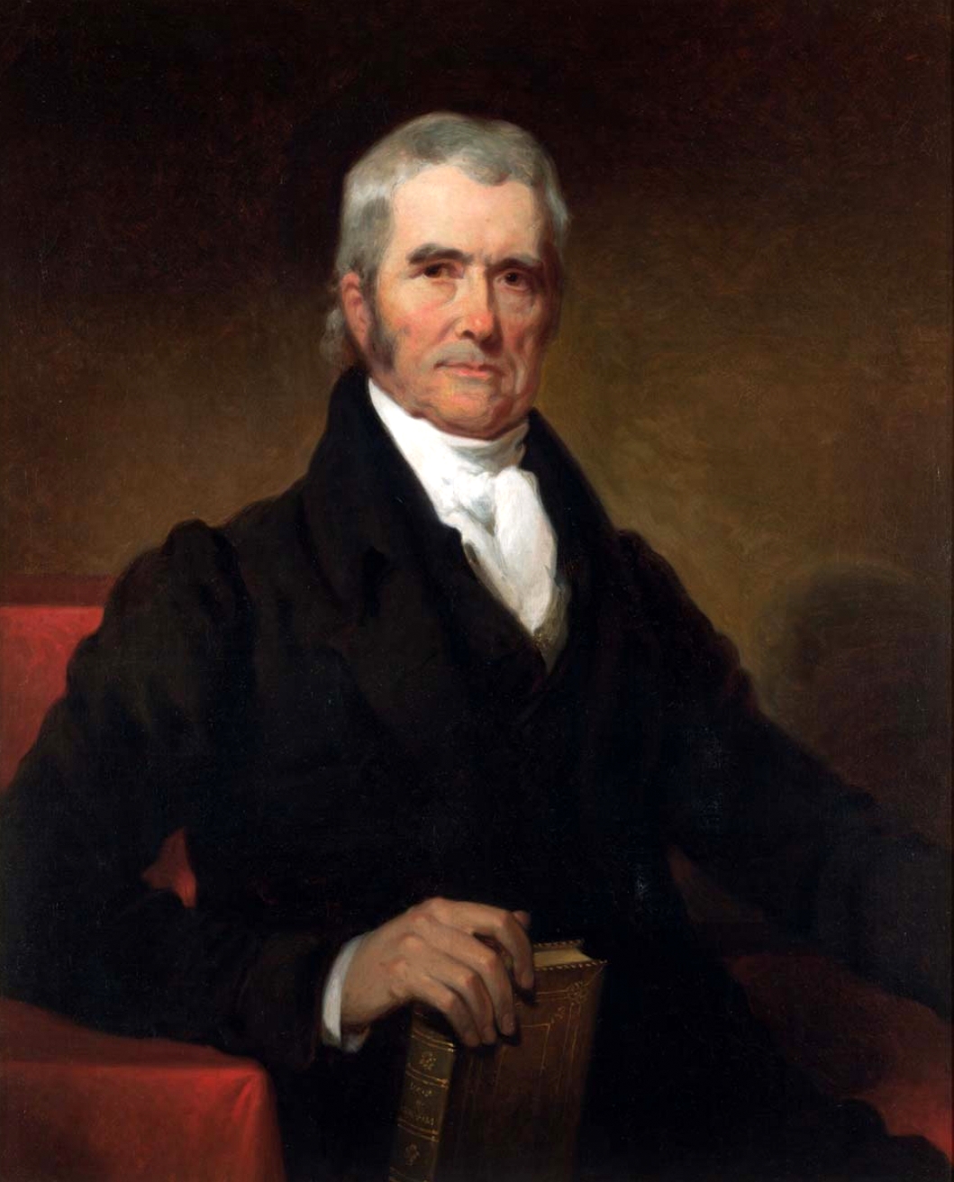 Portrait of John Marshall, Chief Justice of the United States from 1801 to 1835
