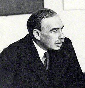 Photograph of the economist John Maynard Keynes, 1933