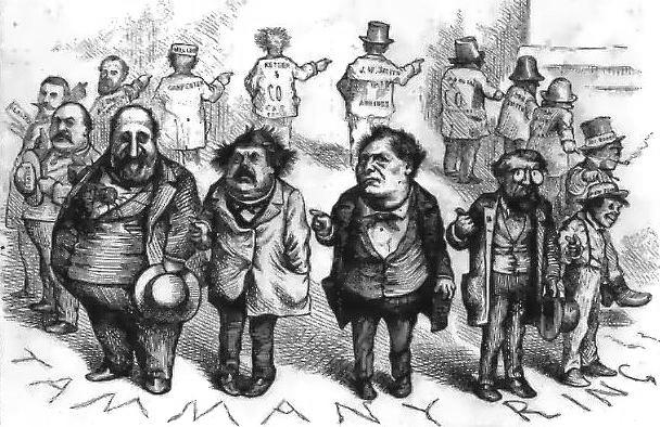 Thomas Nast cartoon depicting the Tammany Ring