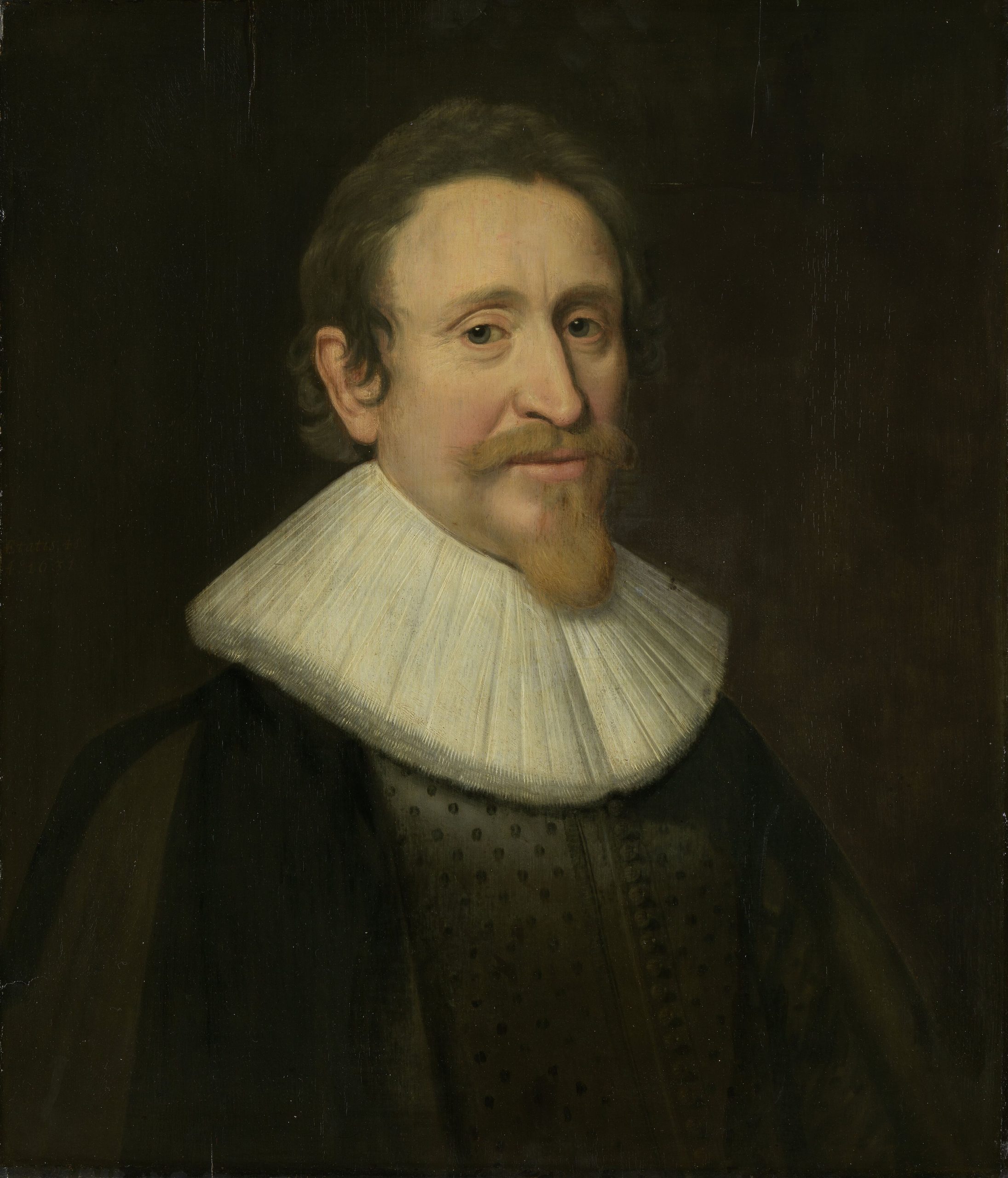 Painted portrait of the Dutch jurist Hugo Grotius