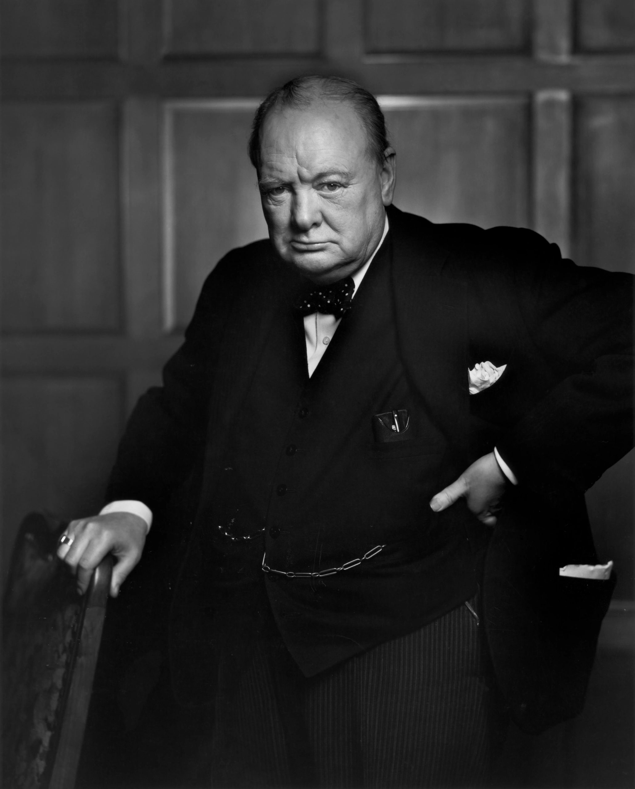 Wartime portrait of Winston Churchill, Prime Minister of the United Kingdom from 1940